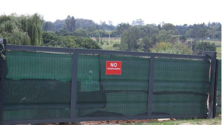  The construction of a new paddle court is underway in Modderfontein. 