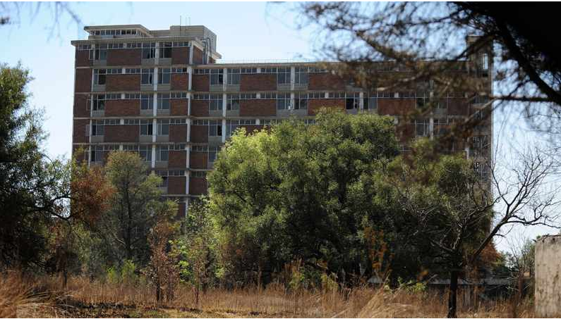 The unused building of the Kempton Park hospital.