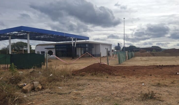 The filling station.