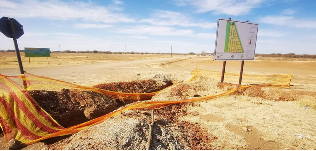 The site in Roodepan where the sod turning took place for the R1 billion project. 