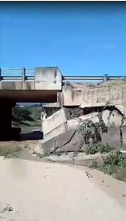 A team of engineers has been sent to inspect a bridge linking Nongoma and Hlabisa. According to residents, the damage was caused by recent rains. 