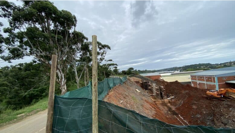 One of the major projects in progress is the reconstruction of a retaining wall along Kenville Road.