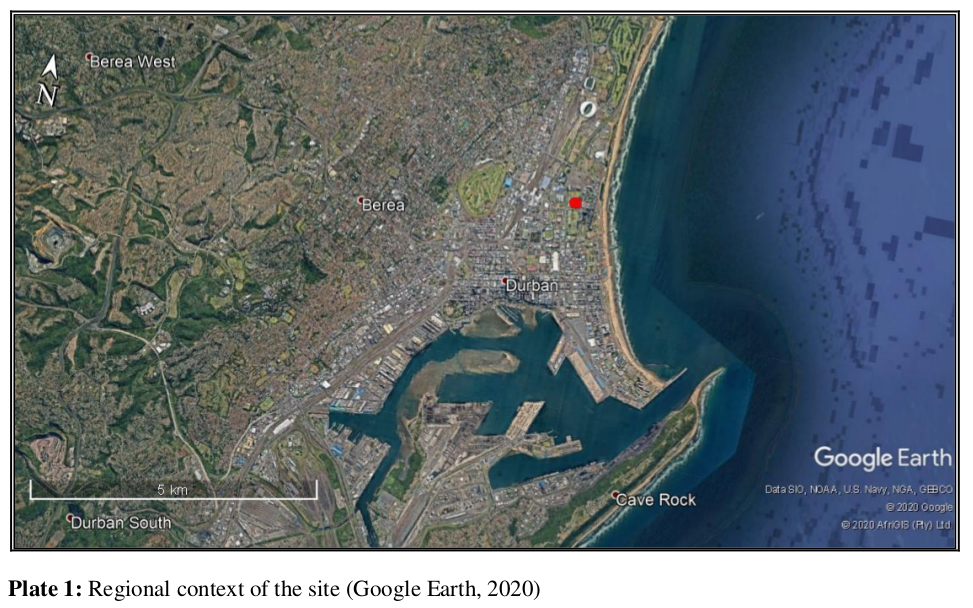 Plate 1: Regional context of the site (Google Earth, 2020)