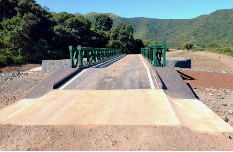 A bridge has been built across the Dimane River in eMakhabeleni, KwaZulu-Natal. For years villagers were cut off from schools and Kranskop town when the river was flowing. 