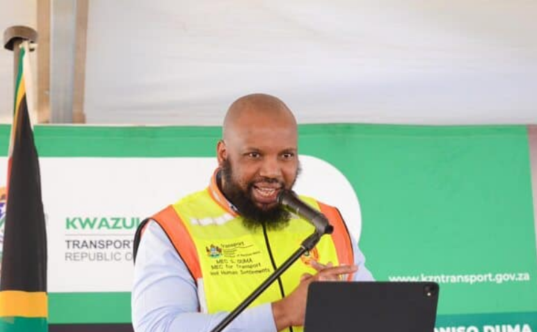  Transport MEC Siboniso Duma addresses the media and community