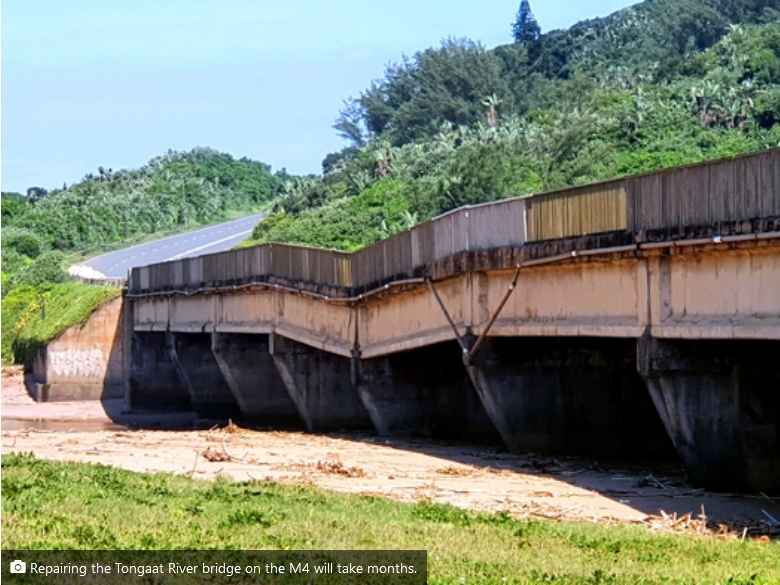 M4 Tongaat River bridge could take more than 6 months to reopen