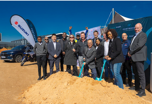 Suzuki Auto SA management and staff at the sod-turning ceremony.