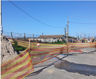 Cekeca Street in Makhaza is temporarily closed after a sewer pipe burst. 