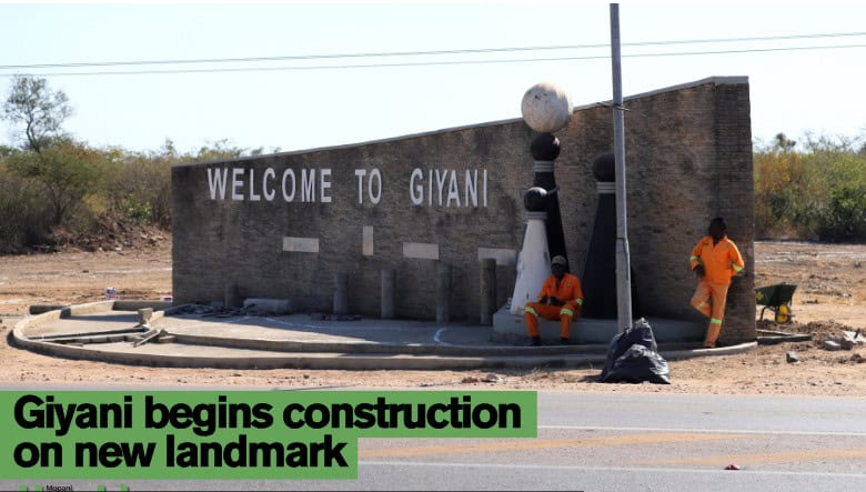 Construction work commences at “Welcome to Giyani” entry point. 