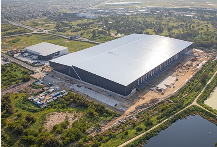 An aerial view of the new distribution centre.
