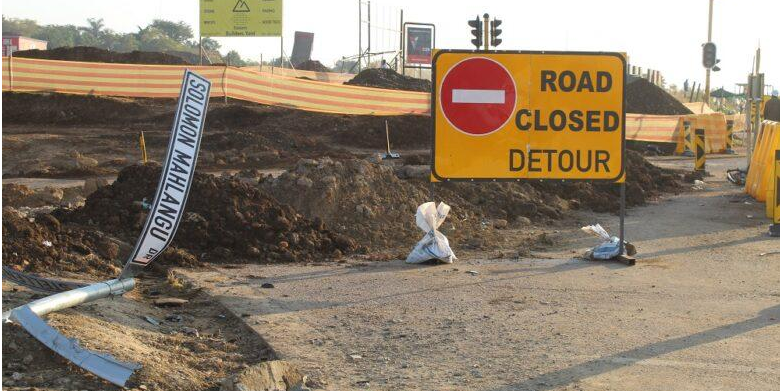  Road upgrades on Solomon Mahlangu Drive. 