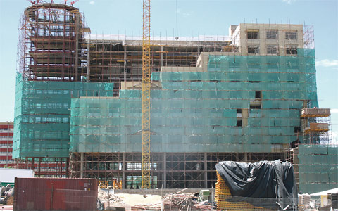 Construction of hotel