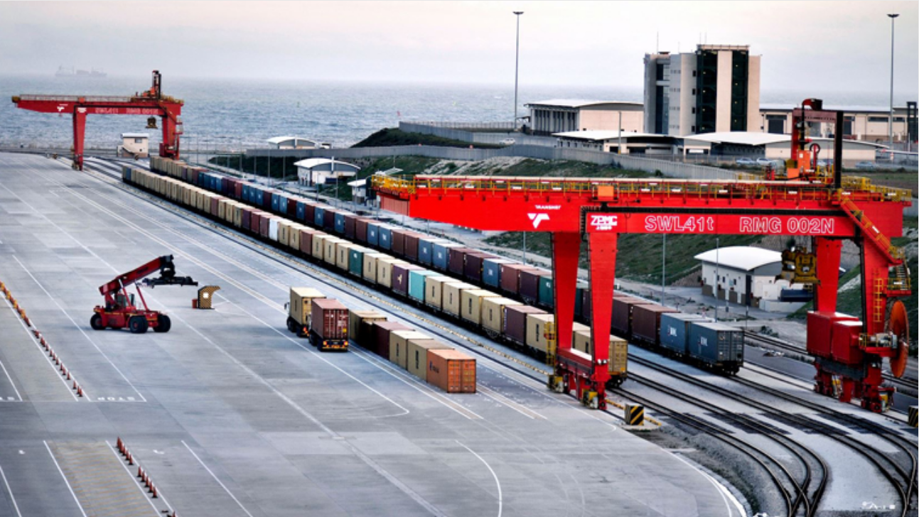      Transnet operations at a port in South Africa.