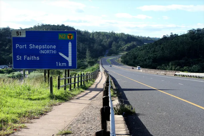 N2 on the KwaZulu-Natal South Coast.