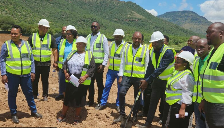  Dignitaries at the sod-turning. 