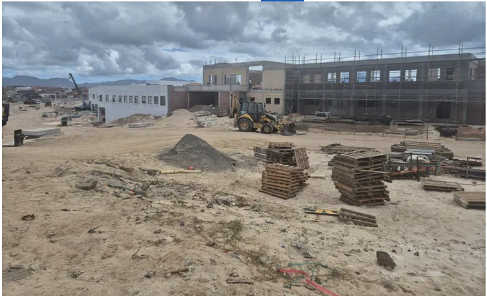 False Bay TVET College’s Mitchell’s Plain campus is nearing completion along Spine Road in Bayview