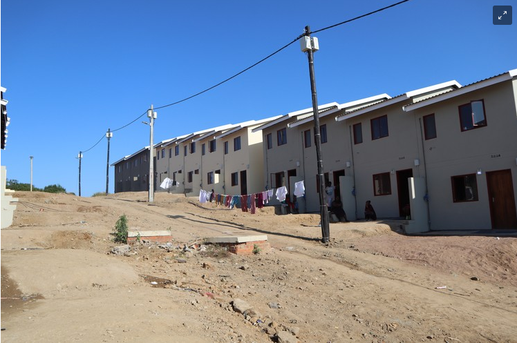 113 homes have been handed over to flood victims in Cornubia. Hundreds more families are still waiting for permanent housing.