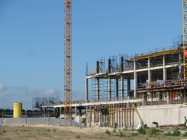 Construction work continuing at the River Club in Observatory, Cape Town. 