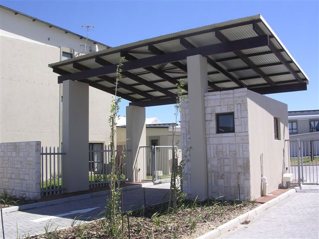 Entrance to residential units