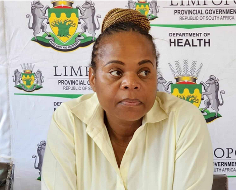 Phophi Ramathuba while she was Limpopo Health MEC