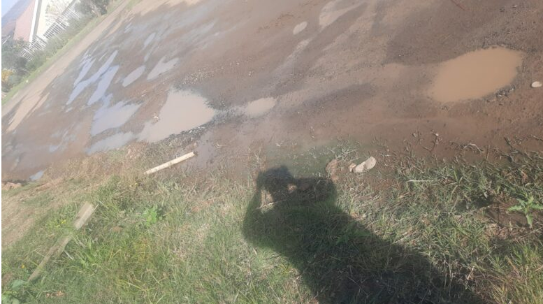  Pothole-riddled Hibiscus Road.