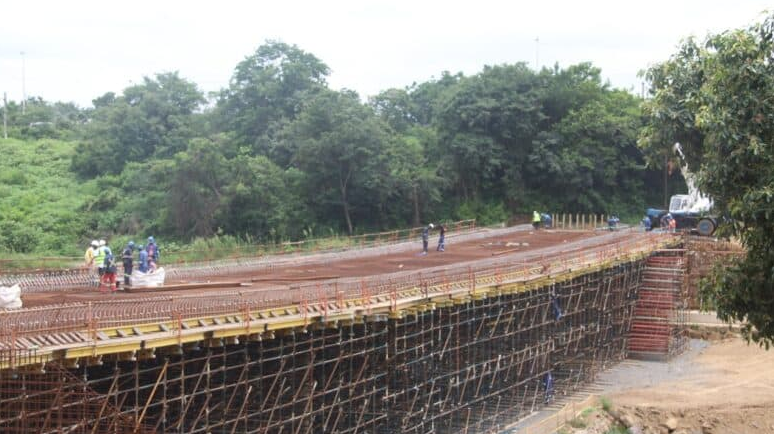 Coedmore Bridge is getting in shape for its unveiling, which has no new date.