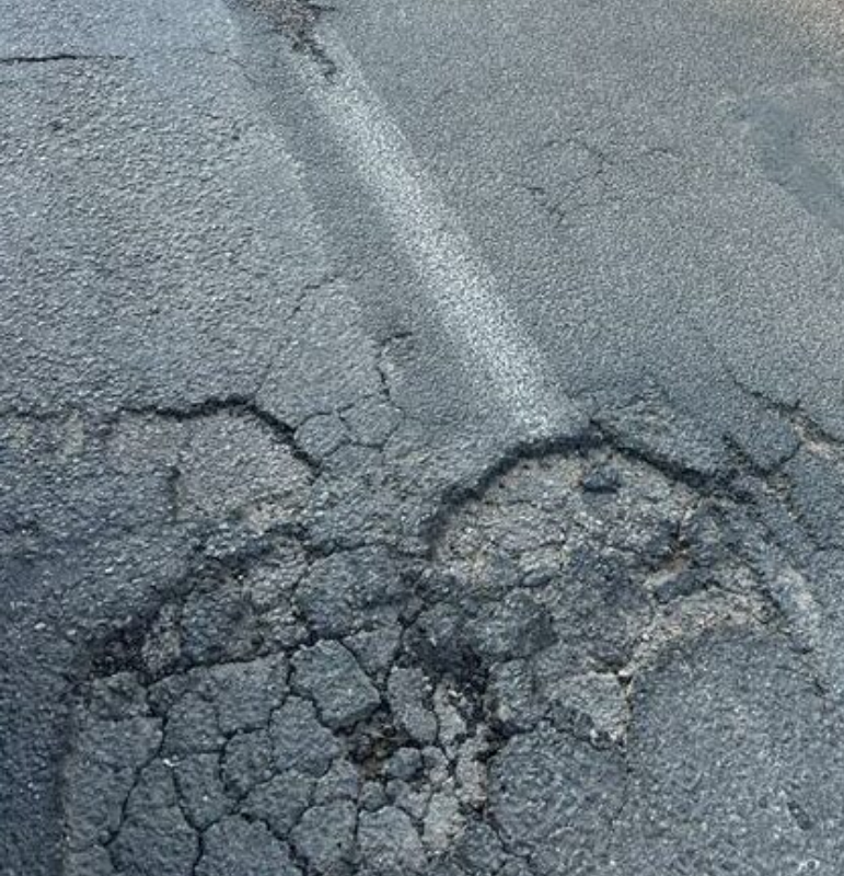 Sandton roads are riddled with potholes.