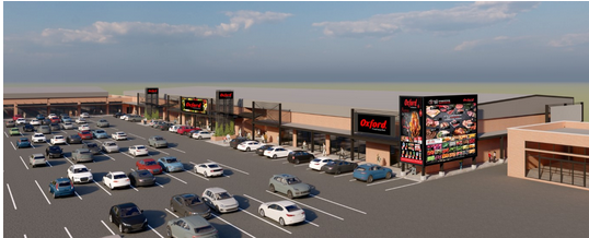 An artist’s impression of what the new Oxford Centre in Amanzimtoti will look like.