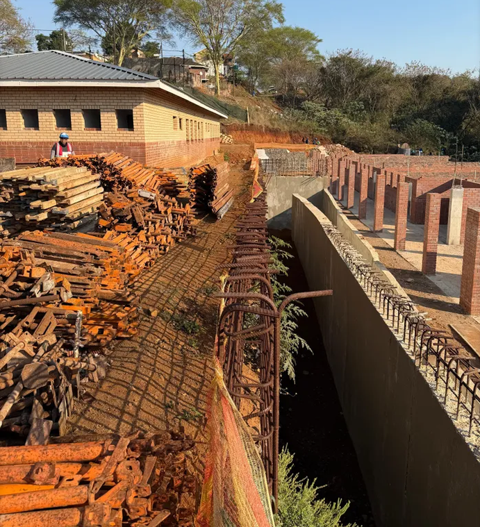 Construction delays plague the Sibonginhlanhla Primary School project, pushing completion to June 2027.