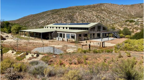 The semi-completed building on Trekkloof farm. Construction was halted pending an application for the non-submission of plans and an environmental impact assessment. I