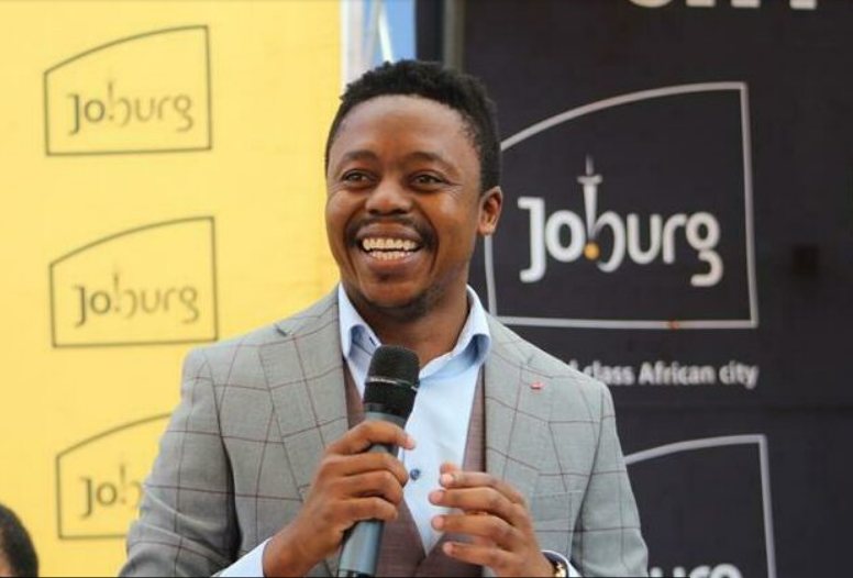 City of Johannesburg Mayor Thapelo Amad delivers key address at the opening of Bophelong clinic in Soweto.