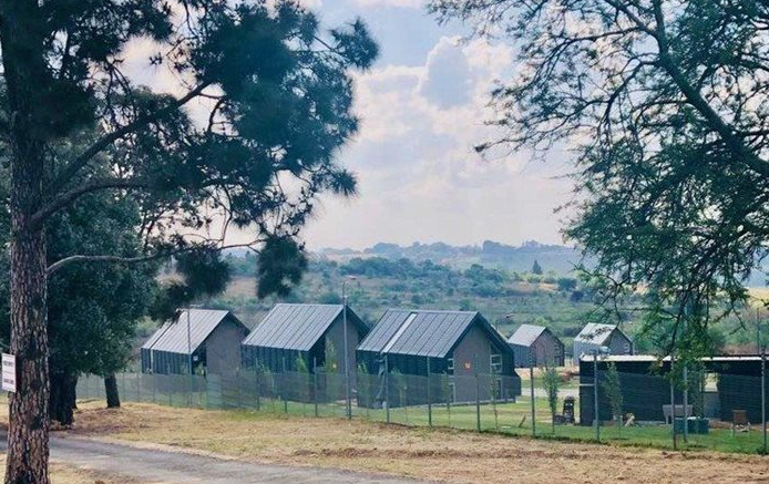 The modern MaxxLiving housing development with modular, wooden, sustainable homes.