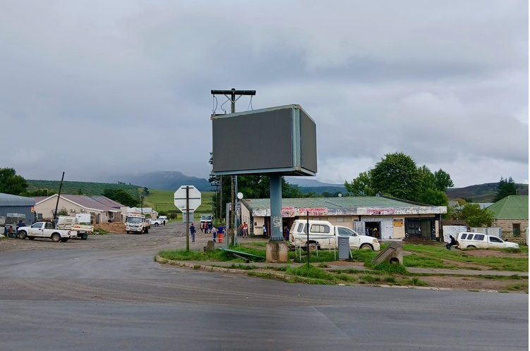 One of three defunct electronic billboards that cost R850,000.