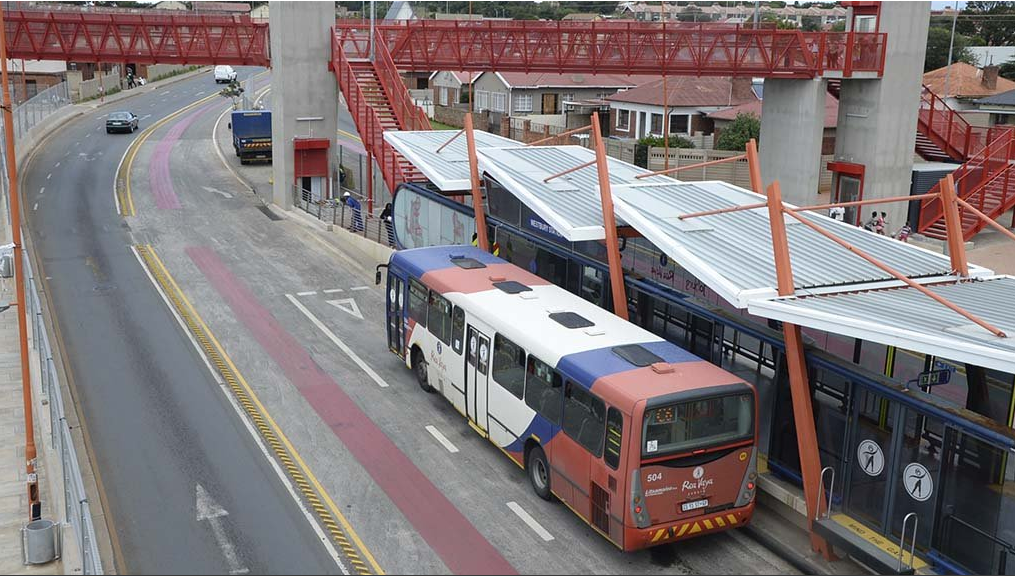 Rea Vaya BRT Alexandra Bus Depot access road