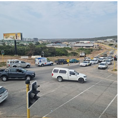 Louis Fourie Road at the Via Appie intersection.