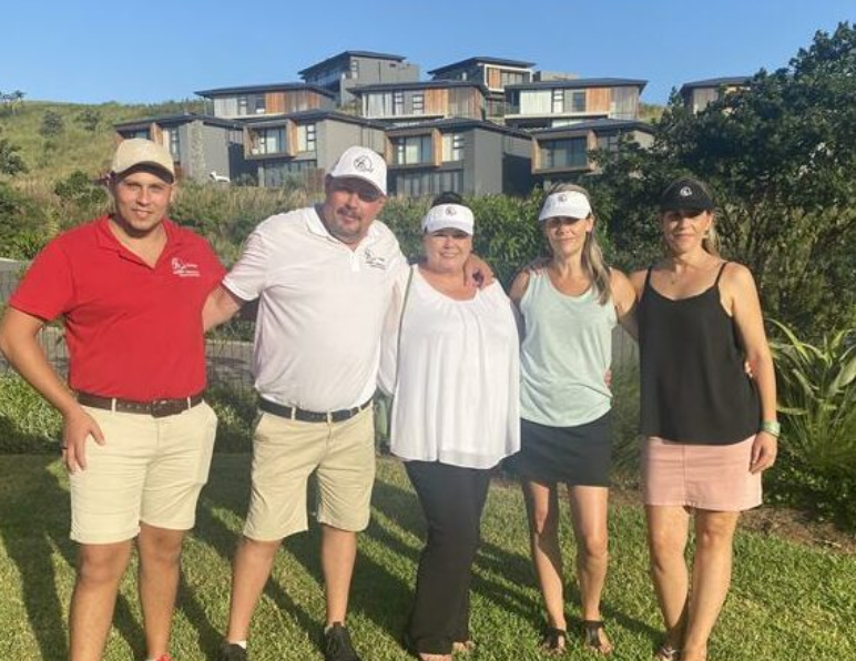  Zenrique Pretorius, Andre Pretorius, Sue-Marie Pretorius Natasha Lowe and Clare Hamman. 