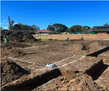 A new school development is under construction in Lorraine. 