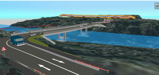 Artwork of what the bridge will look like.