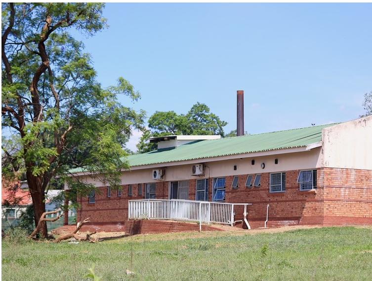 The malfunctioning mortuary at Elim Hospital in which bodies recently decomposed. 