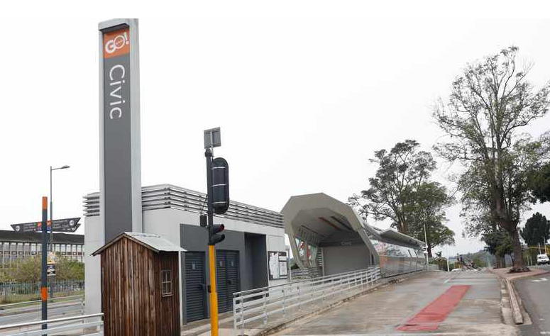 A Go! Durban bus station in Pinetown. 