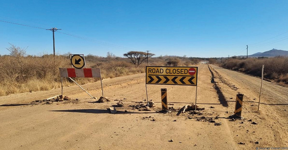 An archive photo (supplied) of the R522 road between Louis Trichardt and Vivo. 