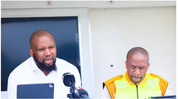 MEC for Transport and Human Settlements Siboniso Duma (left).