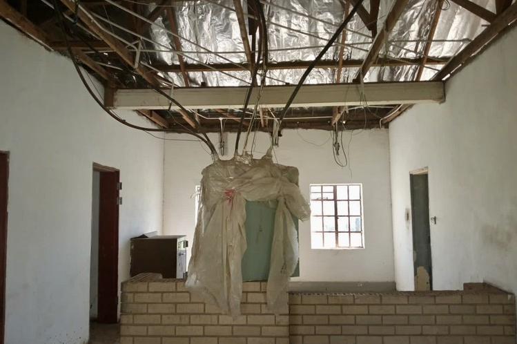 Renovation of Indwe police station charge office started in 2017. 