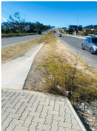 The Gauteng department of roads and transport says the pavement section falls outside the original construction scope of the project. 