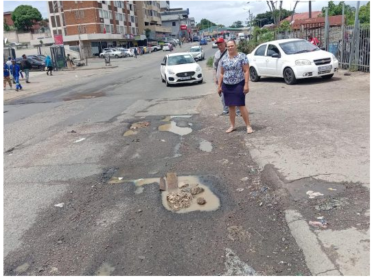 Da Ward 31 Councillor Remona McKenzie and Karl Lortan did an inspection on Randles Road