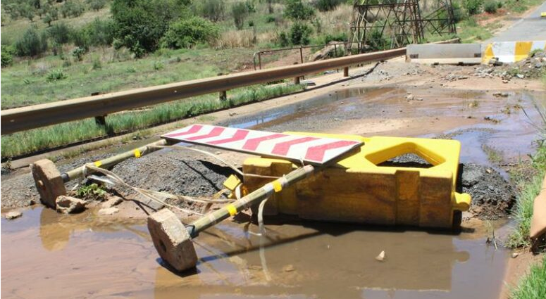 What the bridge looked like in 2024 when a water leak occurred. 