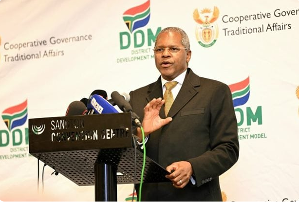  CoGTA. The Minister of Cooperative Governance and Traditional Affairs, Velenkosini Hlabisa.