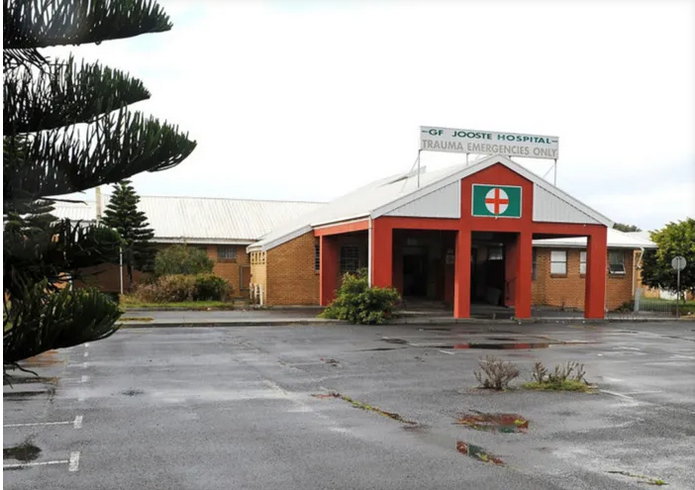 GF Jooste Hospital GF Jooste Hospital site remains unused more than a decade after demolition, with no rebuild in sight.