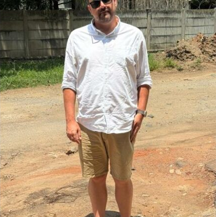 Ward 99 councillor Hendrik Bodenstein on Eland Street. 