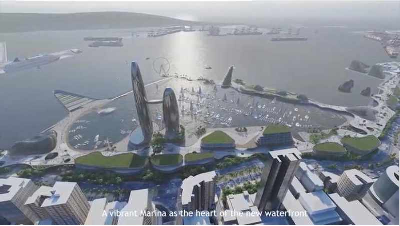 An artist’s impression of what the Durban Marina development could look like.